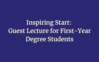 Inspiring Start: Guest Lecture for First-Year Degree Students