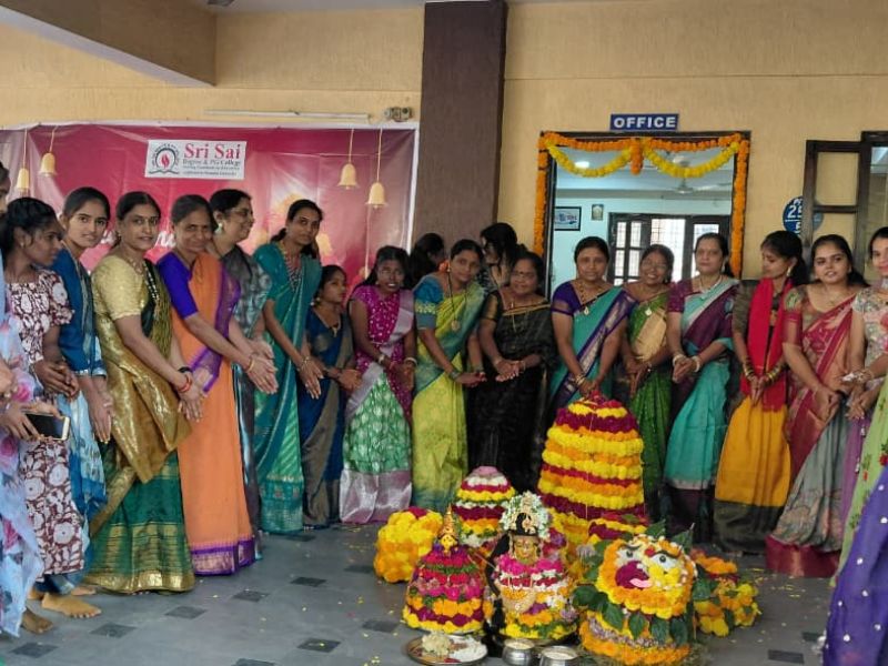 Bathukamma celebrations-2025 at Sri sai college