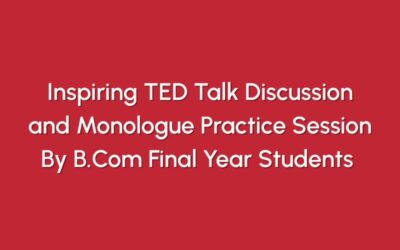 Inspiring TED Talk Discussion and Monologue Practice Session