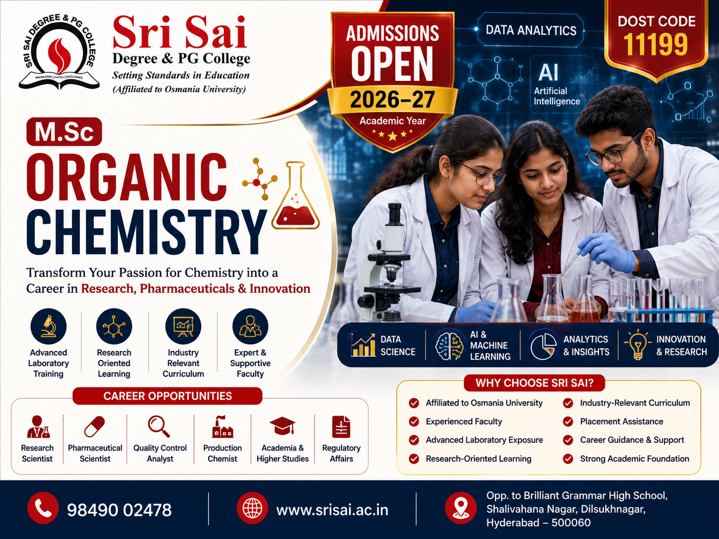 M.Sc Organic Chemistry