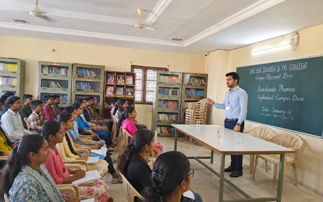 Aurobindo Pharma Hyderabad Campus Drive Conducted at Sri Sai Degree & PG College