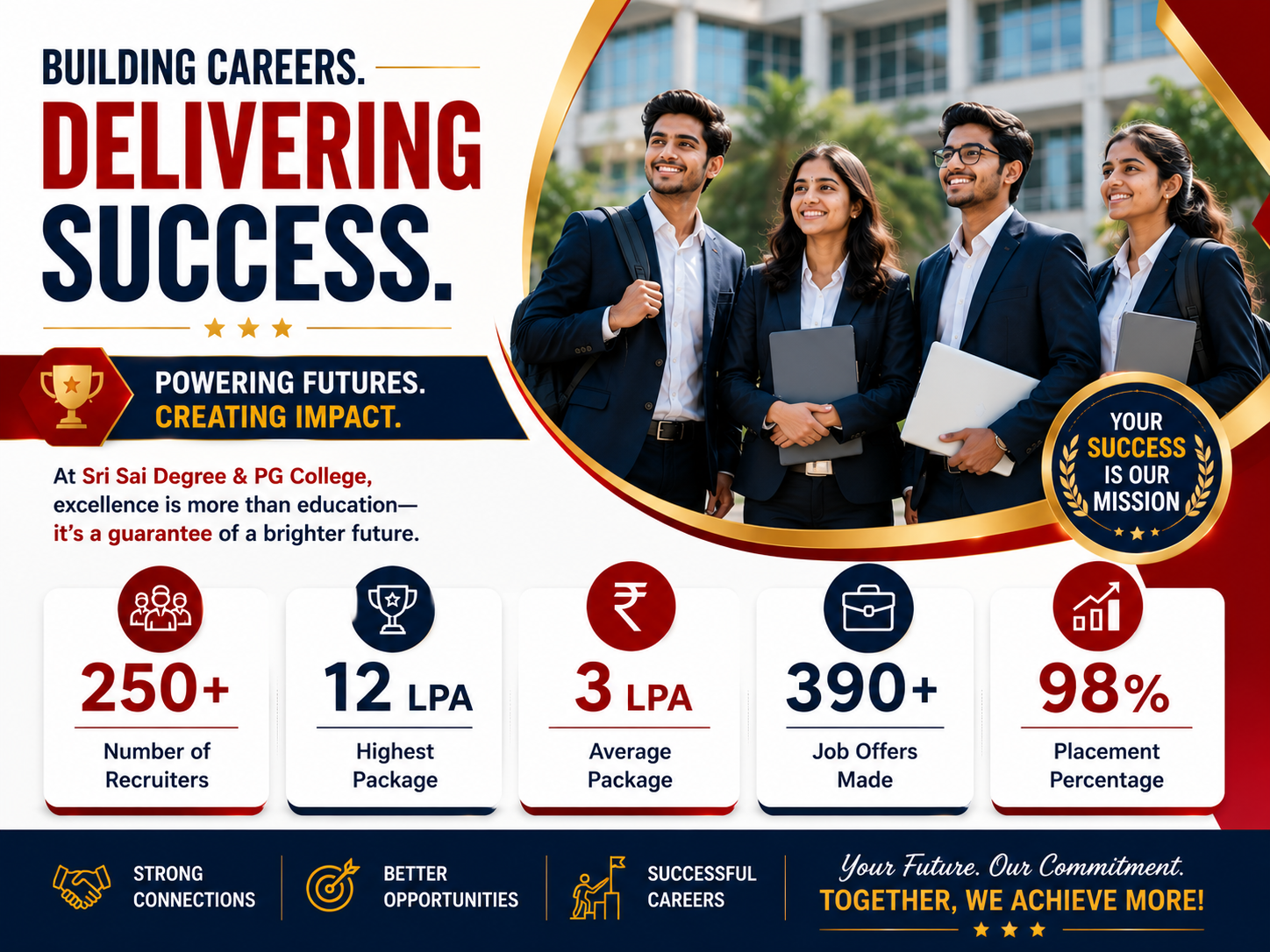 palacements ar Sri Sai degree & PG College